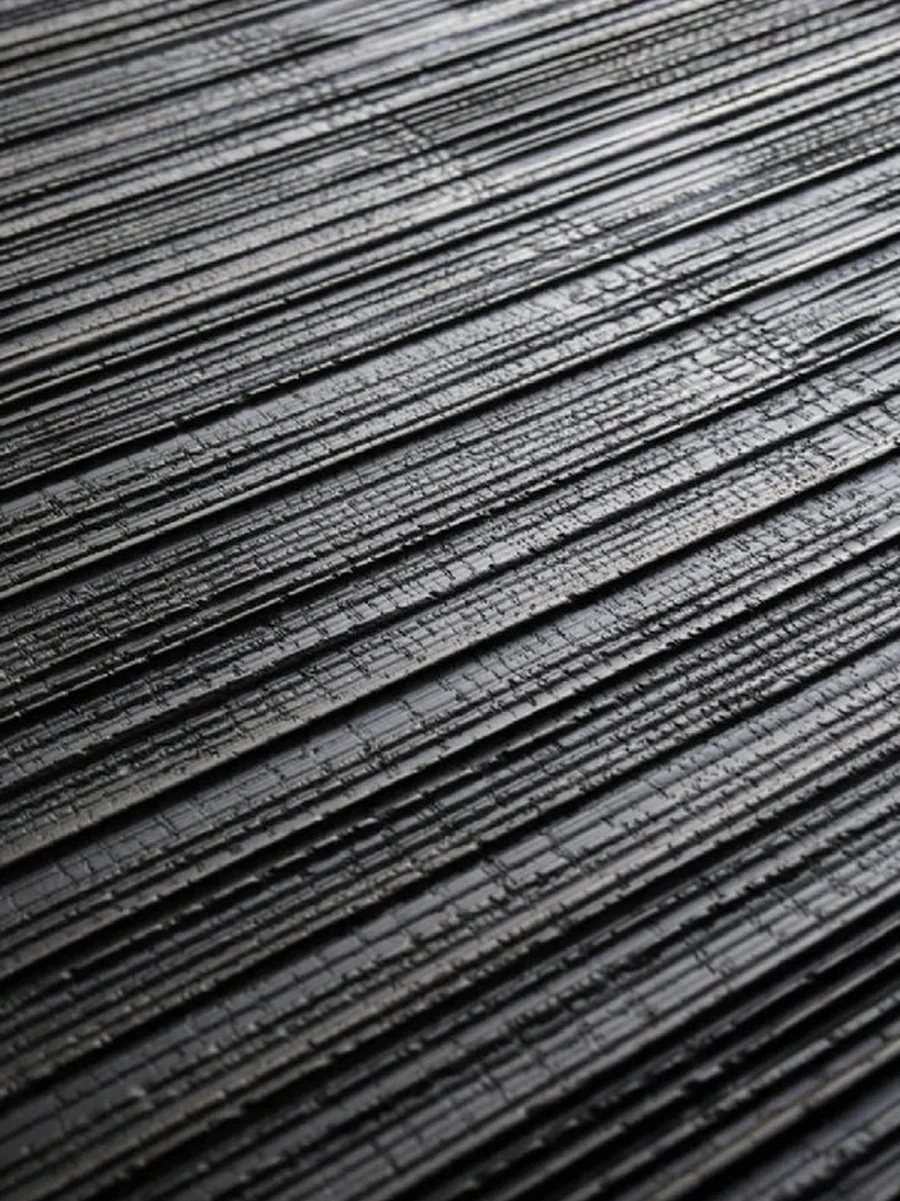 Carved veneer texture, depth created by the tool path